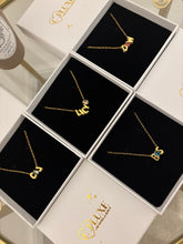 Load image into Gallery viewer, Plain Gold Initial & Birthstone Personalised Necklace