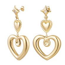 Load image into Gallery viewer, JADE EARRINGS - Stainless Steel Gold
