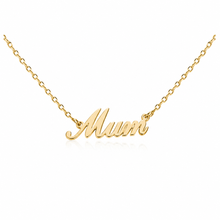 Load image into Gallery viewer, Scripted Mum Necklace - Stainless Steel
