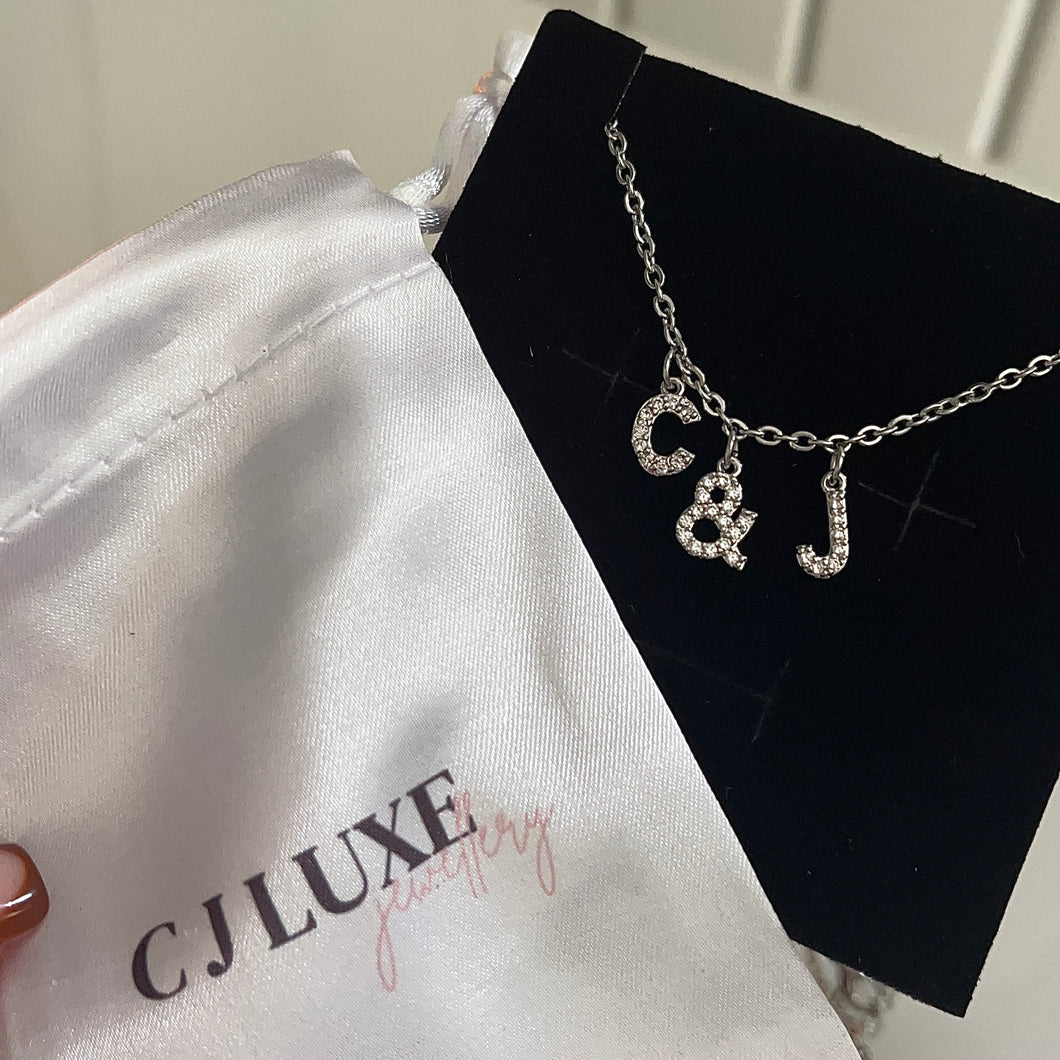 ME&YOU - Personalised Necklace - SILVER GEMS